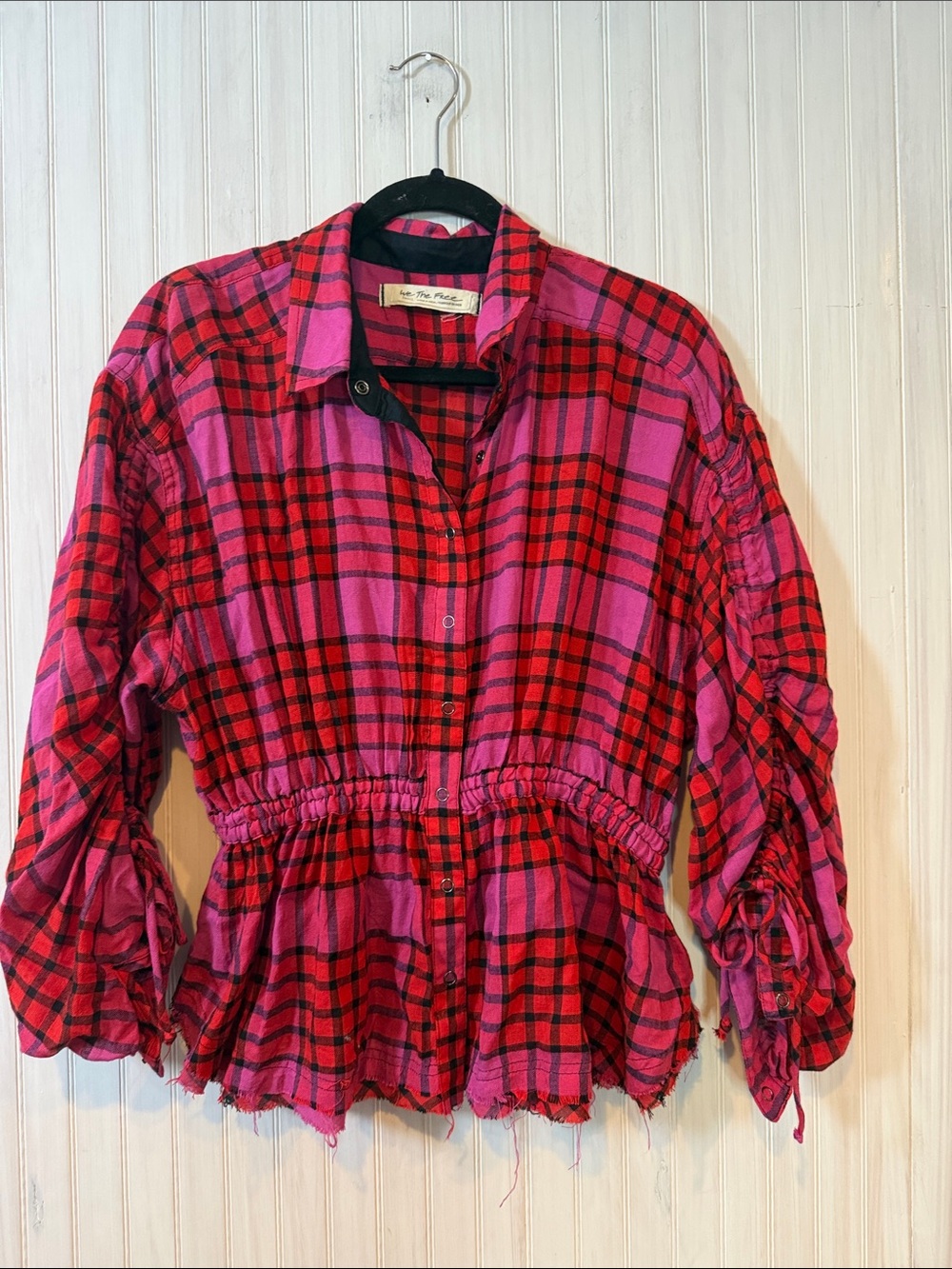 Free People Pacific Plaid Dawn Button Down Small View 2